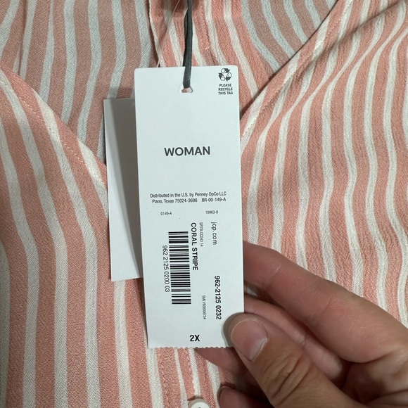 NWT woman’s size 2x Liz Claiborne Blouse - Picture 7 of 9